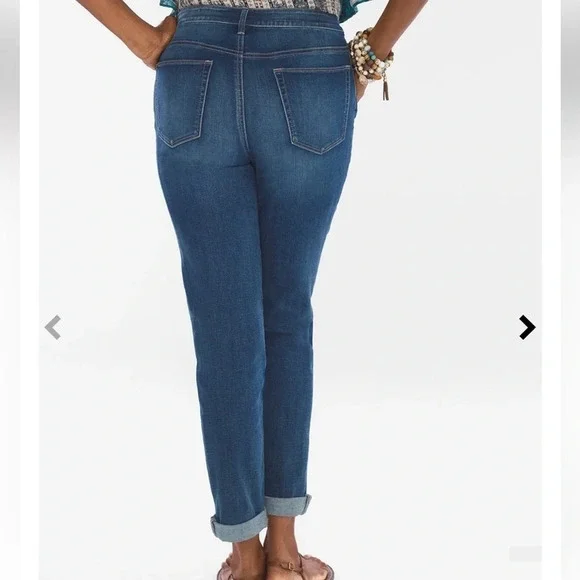Chico’s Boyfriend Ankle Medium Wash Jeans - Picture 8 of 11